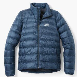REI Women's down jacket navy blue size small